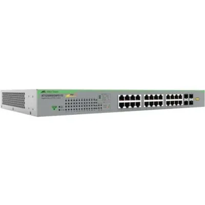 ALLIED TELESYN AT-GS950/28PS V2-10 - 24-PORT 101001000T WEBSMART SWITCH WITH 4 SFP COMBO PORTS AN