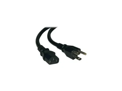 UNC GROUP LLC PWCD-515PC13-10A-06F-BLK - 6FT Power Cord 5-15P to C13 - 10 Amp Black Cable