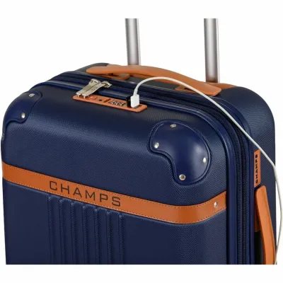 Parfums Des Champs S1016-NAVY - CHAMPS Vintage Traveler 2-Piece Luggage Set