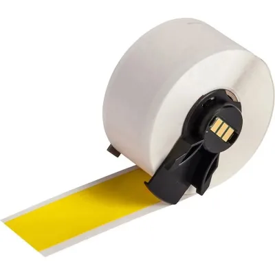 BRADY M6C-1000-595-YL - ALL WEATHER PERMANENT ADHESIVE VINYL LABEL TAPE FOR M6 M7 PR