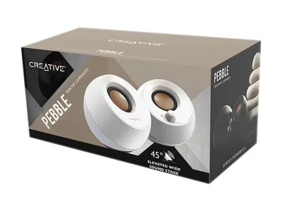 Creative Labs 51MF1680AA001 - CREATIVE PEBBLE (WHITE)-SYS,SPKR CREATIVE PEBBLE WW-R N WH,M