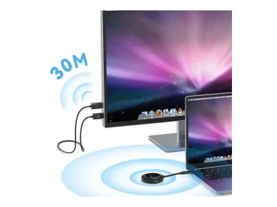 4XEM 4XUSBCWL1080PB - USB-C to HDMI 1080P Wireless Display Adapter