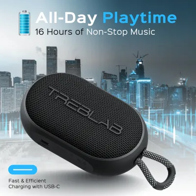 TREBLAB HD-GO - TREBLAB HD-GO Portable Bluetooth Speaker