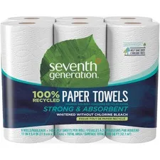 SEVENTH GENERATION PEJAS14091 - Seventh Generation 100% Recycled Paper Towels - 2 Ply - 11 W