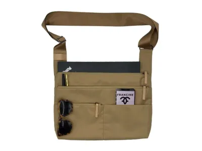 FRANCINE COLLECTIONS FWC14TNLA23 - MONTANA SLIM CROSSBODY 14  - TAN