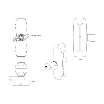 Honeywell VX89A501RAMARM - HONEYWELL SCANNING & MOBILITY RAM STD ARM D-SIZE FOR VX5A003