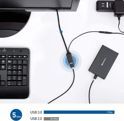 CABLE MATTERS 200010-10 - USB 3.0 ACTIVE MF EXTENSION CABLE 10M32.8 FT