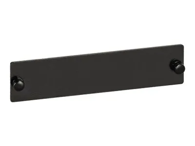 International Connectors and Cable Corp. ICFOPB00BK - LGX Blank Adapter Panel - Black - Clean Look for Expansion