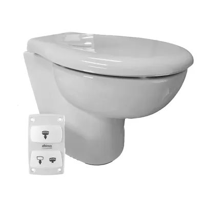 Albin Pump Marine 07-06-010 - Albin Group Eco Slim 12V Marine Toilet System