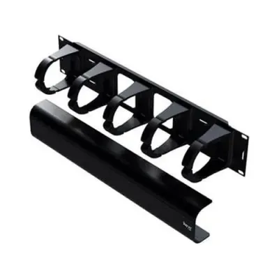 International Connectors and Cable Corp. ICCMSCMA52 - Cable Management Panel - 2RU with 5 Horizontal Rings