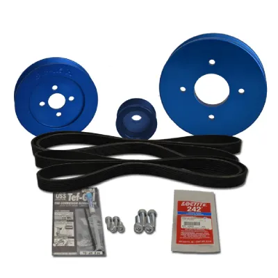 Balmar 48-YSP-3GM-B - Yanmar-Compatible Serpentine Pulley Kit for 2GM20-F, 3GM30-F
