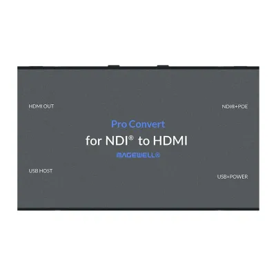 Magewell Pro Convert NDI to HDMI - NDI to HDMI Converter Box for High-Quality Streaming