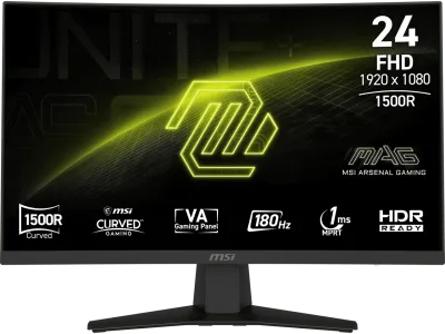 MSI MAG244C - MAG 244C Curved Gaming Monitor - 24" FHD 180Hz