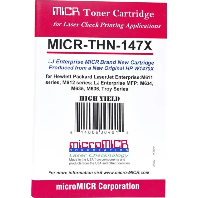 ADVANCED MICRO DEVICES MICR-THN-147X - MICROMICR MICR FOR HP W1470X HIGH QUALITY NEW BUILD CARTRIDG