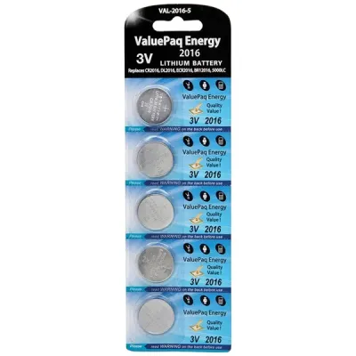Dantona PEDOTVAL20165 - Dantona(R) VAL-2016-5 ValuePaq Energy 2016 Lithium Coin Cell
