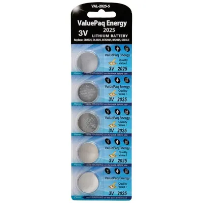 Dantona PEDOTVAL20255 - Dantona(R) VAL-2025-5 ValuePaq Energy 2025 Lithium Coin Cell