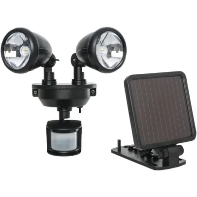 MAXSA RA28337 - MAXSA(R) Innovations 44215 Solar-Powered Dual-Head LED Secur