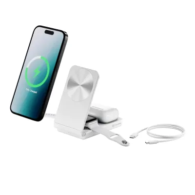 ALOGIC A31FWCWH - YOGA 3 IN 1 WIRELESS CHARGING STAND - WHITE