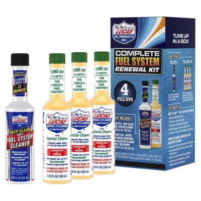 LUCASOIL 10966 - Lucas Oil Complete Fuel System Renewal Kit - 5 Steps to Clea