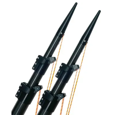 Lees Tackle ULT3920 - Lees Ultima 20 Carbon Fiber Telescoping Outriggers Internall