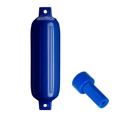 Polyform G-4 COBALT BLUE W/AIR ADAPTER - Polyform G-4 Twin Eye Fender - Cobalt Blue
