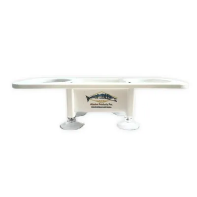 Deep Blue Marine SB-2 - Suction Cup Double Drink Holder with Central Storage