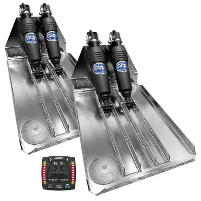 Bennett Trim Tabs BOLT1420HD-OBI - Bennett Marine BOLT 14x20 Dual Electric Trim Tab System wOne