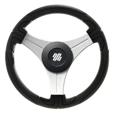 Uflex USA USTICA-B/S - Uflex Ustica 13 Boat Steering Wheel - Black Polyurethane