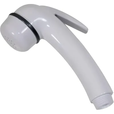 Scandvik 14004P - Euro Shower Handle Straight in White - Model 14004P