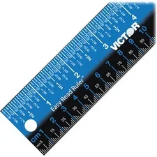 Victor Tech VCT EZ12SBL - Victor Stainless Steel Dual Colour Easy Read Ruler - 12 Leng