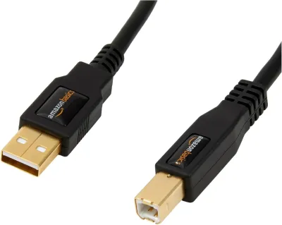 Unbranded 7HUA - Amazon Basics 6ft USB-A to USB-B 2.0 Cable for Printers