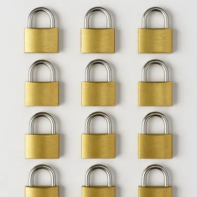 HEYYBIT 620KA - Heyybit 20mm Brass Padlocks - 12-Pack, Keyed Alike