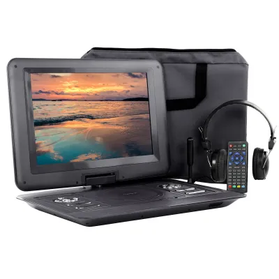 Trexonic TR-D133BLK_RB - Trexonic 13.3 Inch Portable TV+DVD Player with Color TFT LED