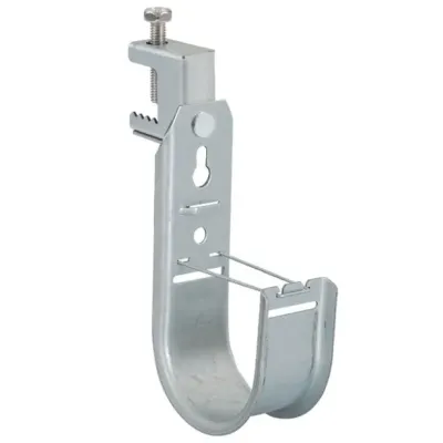 Cablesys ICC-ICCMSJHB44 - 2-Inch J-Hook with Beam Clamp - 25 Pack for Cable Management
