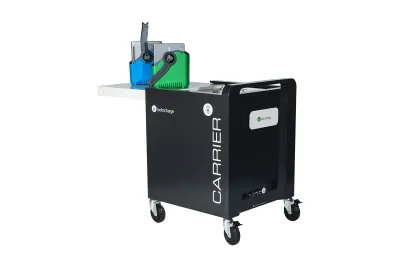 LOCK N CHARGE TECHNOLOGIES 10135 - THE CARRIER 30 CART IS DESIGNED TO ACCOMMODATE NEARLY ANY DE