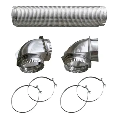 BUILDER'S BESTR BDB110050 - Builders Best 110050 Semi-Rigid Dryer Vent Kit with Close El