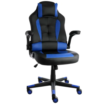 ELAMA ELM-F-013 - Adjustable High Back Gaming Chair with Lumbar Support - Blac