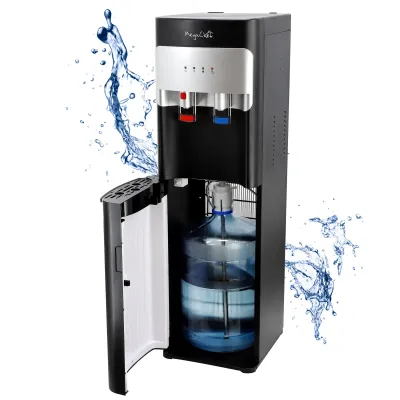 MegaChef MC-HWD1180 - MegaChef Stylish Bottom Load Water Dispenser - Black