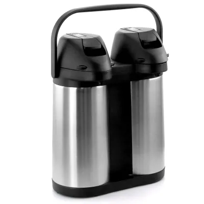 MegaChef MG-ASUF019DS - MegaChef 2 Quart Stainless Steel Airpot for Hot Beverages