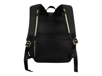 ECO STYLE SLLGA-BPBK-15 - LAGUNA BLACK BACKPACK - STYLISH AND FUNCTIONAL CARRYALL