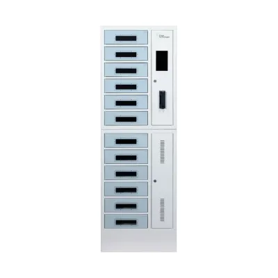 PowerTech Antennas SC-LOCKER-12 - 12-Bay Charging Locker for Secure Device Storage