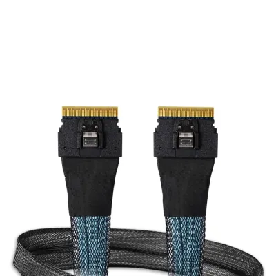 Icy Dock MB406L-B - ICY DOCK SlimSAS 8i SFF-8654 to SlimSAS 8i Cable - 0.5M
