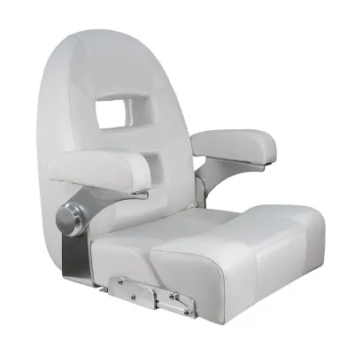 SPRINGFIELD 1042035-W - White Flip-Up Helm Seat with Armrests