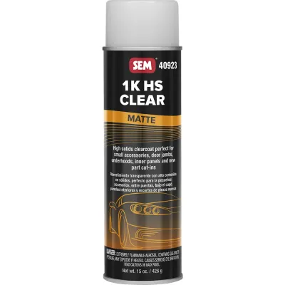 SEM 40923 - SEM 1K HS Clear - 20oz Aerosol Can - Matte Finish