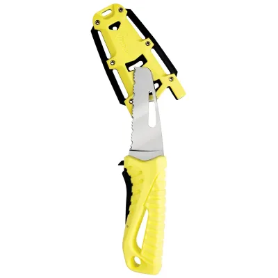 Wichard Marine 10192 - Wichard Fluorescent Offshore Rescue Knife - Fixed Blade