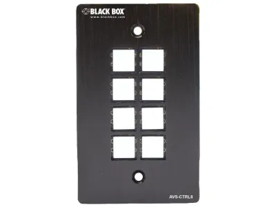 BLACK BOX CORPORATION AVS-CTRL8 - BUTTONS CAN BE USER PROGRAMMED TO SEND IR, RELAY CONTROL, OR