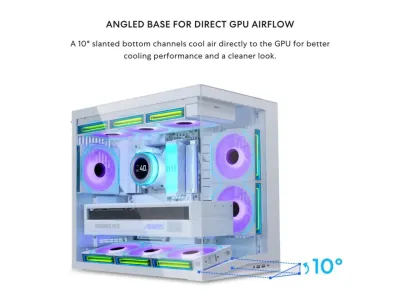 LIANLI O11DMIV2W - Lian-Li O11D Mini Tower Case - White ATXMATXmITX