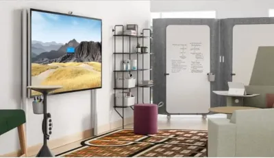 STEELCASE STPM2FLRMT85 - ROAM Floor Support Wall Mount Hub 85 Inch