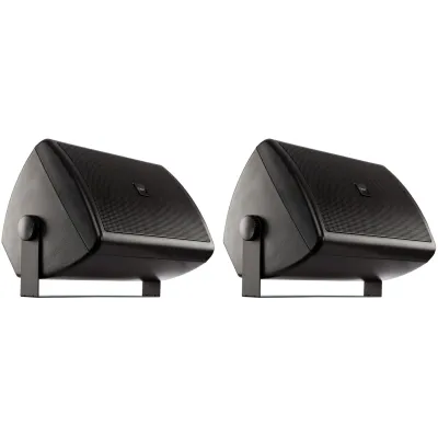 QSYS AC-S6T-BK - QSC Surface Mount Speaker - 6.5 Two-Way Black (Pair)