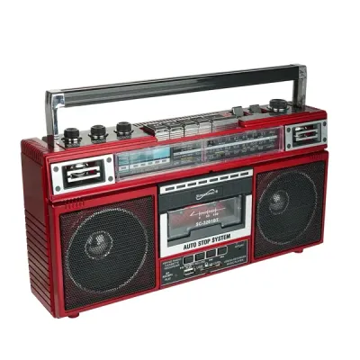 Supersonic SC-3201BT RED - RTRO BT 4BND RDIO&CS RED